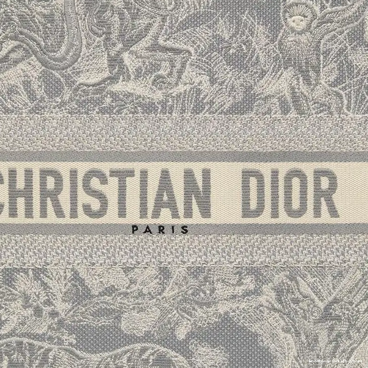 Cheap Book Jouy Tote Grey Dior De Canvas Toile Motif 0504 Hot Sale